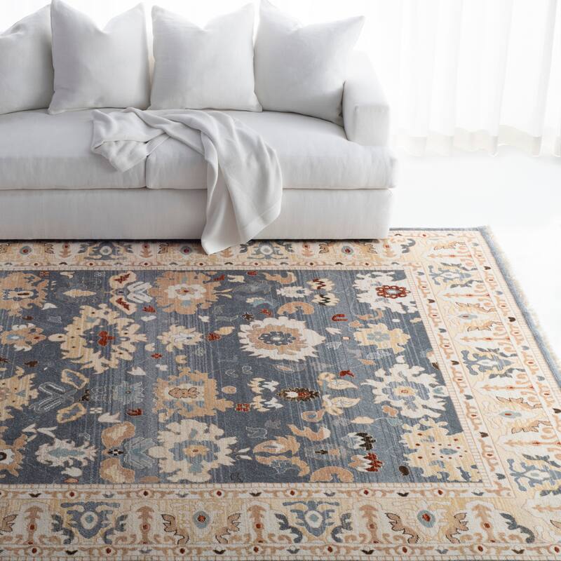 Lauren Ralph Lauren Marie Traditional Oriental Rug - 9' x 12' - Charcoal/Beige
