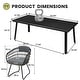 preview thumbnail 21 of 22, 7/9/11-Piece Outdoor Patio Dining Set Aluminum Rectangular Dining Table with Umbrella Hole and PE Rattan Chairs - See Picture