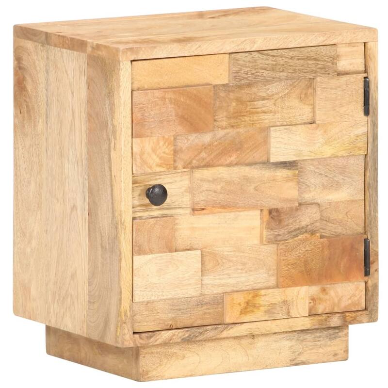vidaXL Bedside Cabinet 15.7"x11.8"x17.7" Solid Mango Wood