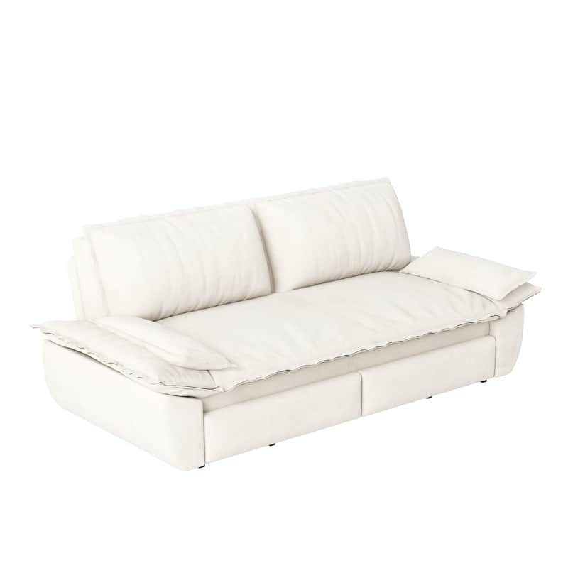 Sleeper Sofa Bed for Living Room, 73.2" Pull Out Couch Velvet Loveseat Sofa Bed, 3 in 1 Convertible Beds for Apartment
