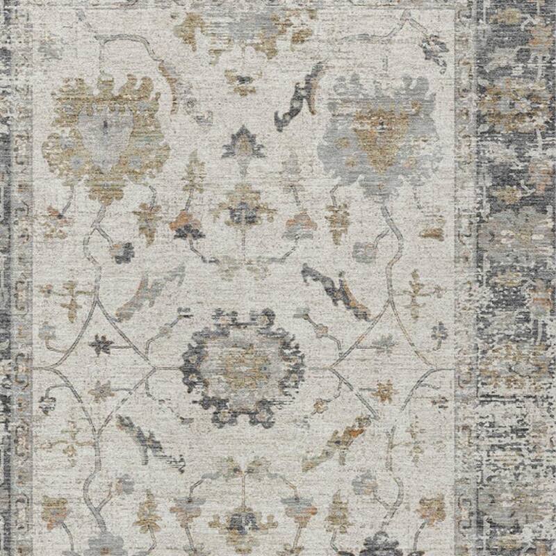 HomeRoots Floral Traditional Rectangle Outdoor Rug