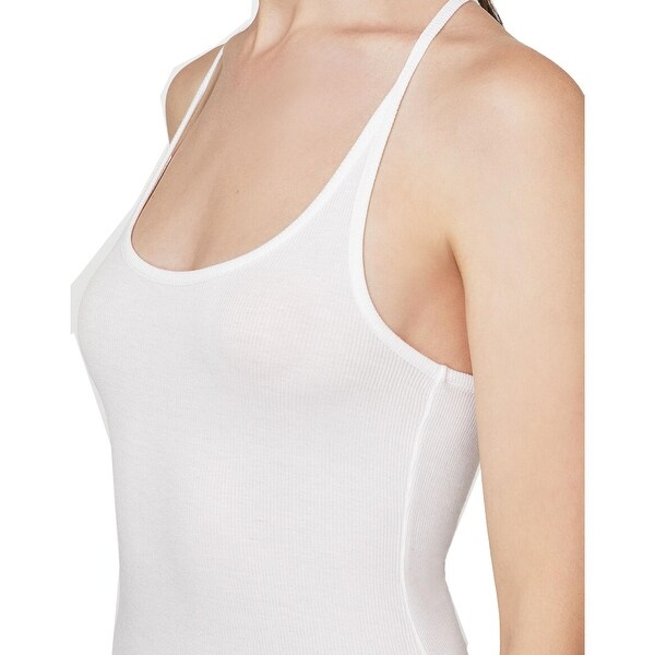 white ribbed tank dress