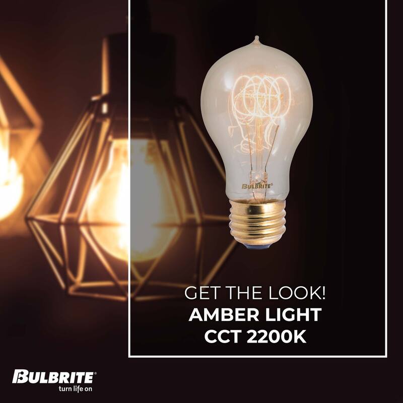 Bulbrite Pack of (4) Dimmable Antique Nostalgic Filament Incandescent Bulb