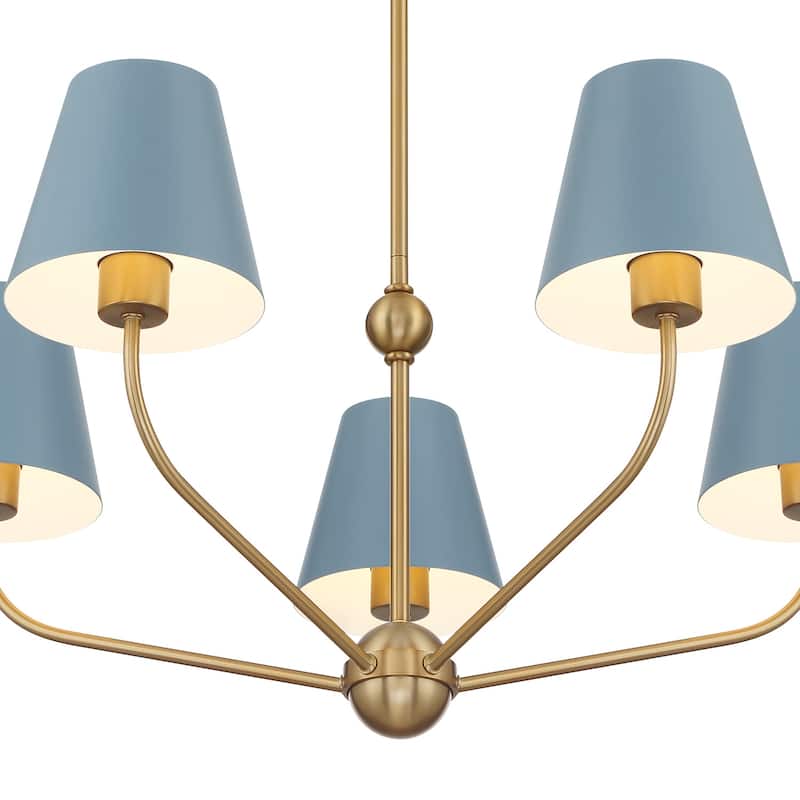 Crystorama Lighting Group XAV-B9315 Xavier 5 Light 28" Wide Chandelier