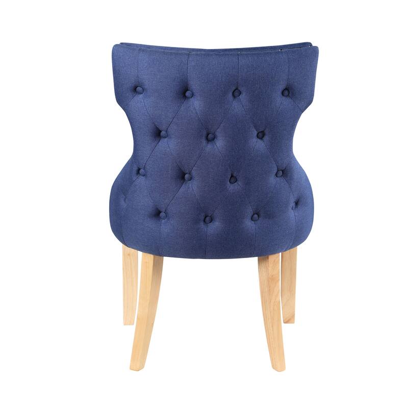 Gaji Contemporary Wood Tufted Wingback 2-Piece Side Chairs by Furniture of America