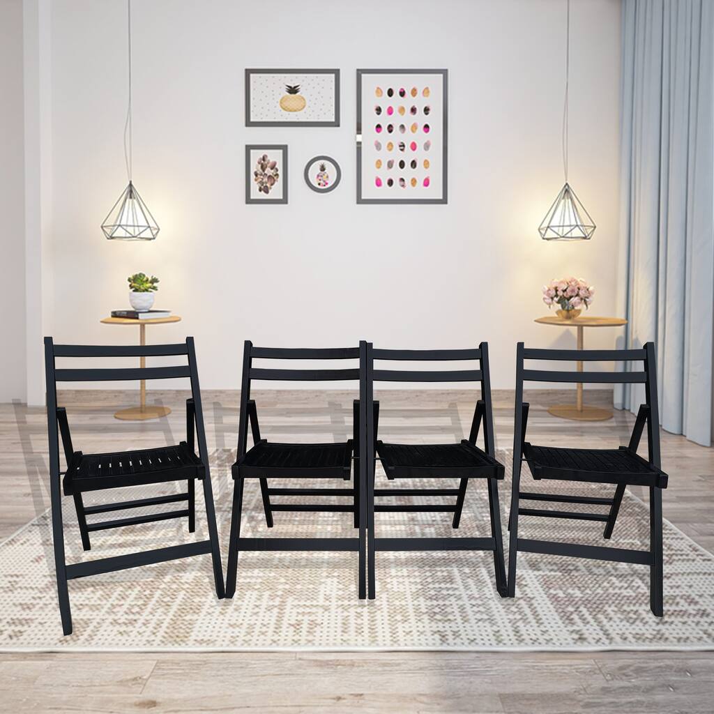 Furniture Slatted Wood Folding Special Event Chair