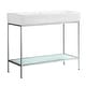 preview thumbnail 20 of 26, Pierre 40 Single, Freestanding, Open Shelf, Metal Frame Bathroom Vanity