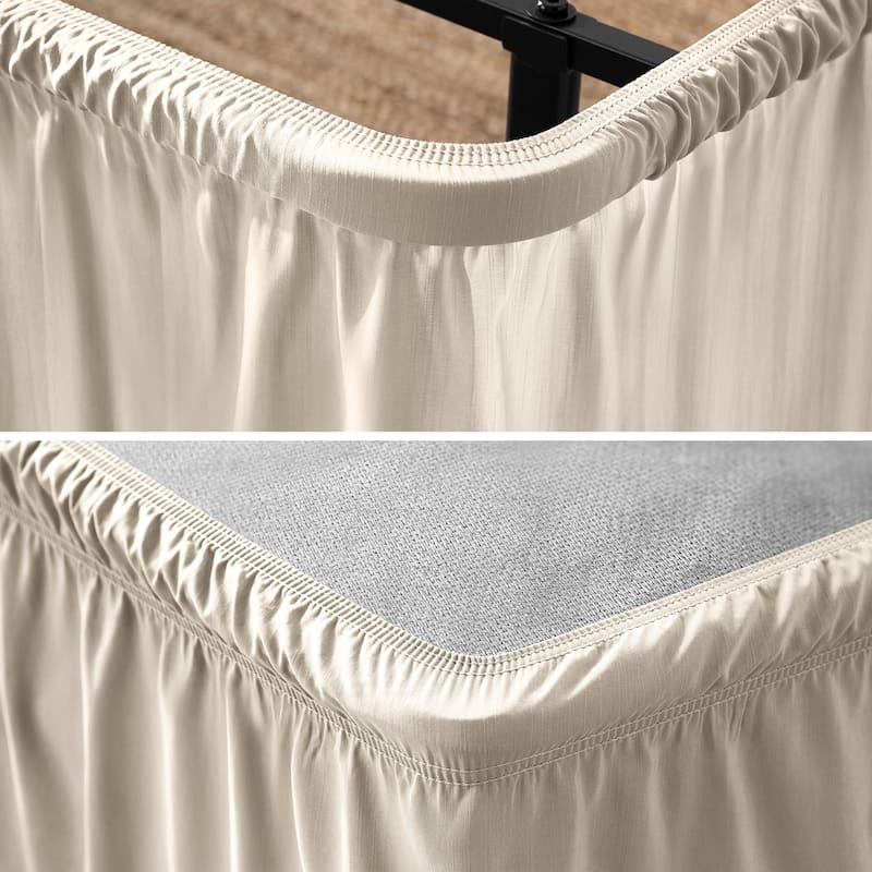 Bare Home Adjustable Wrap Around Bed Skirt