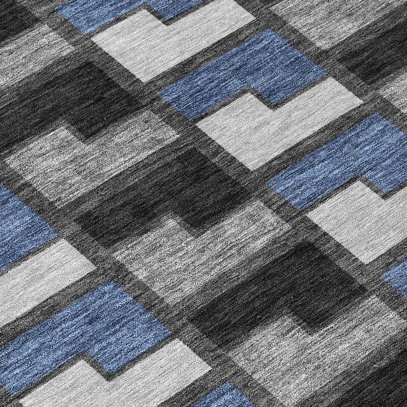 Machine Washable Indoor/ Outdoor Contemporary Kaylee Chantille Rug