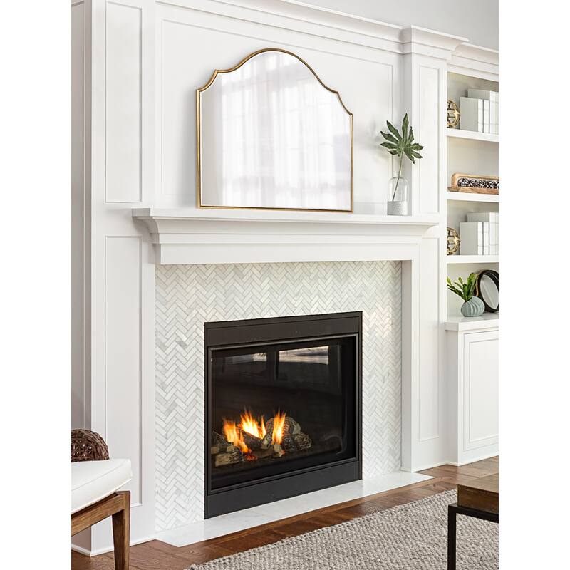 Kate and Laurel Leanna Framed Arch Wall Mirror