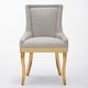 preview thumbnail 42 of 75, GDFStudio - Modern Dining Chair Set with Curved Gold-Plated Legs & Rivet Trim (Set of 2)