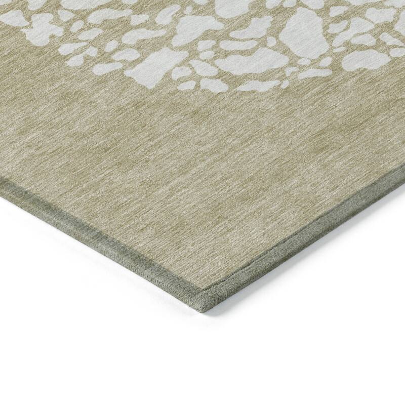 HomeRoots Abstract Transitional Rectangle Outdoor Rug