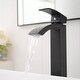 preview thumbnail 23 of 30, Bathroom Faucet for Bathroom Sink, Single Hole Bathroom Faucet Modern Single Handle Vanity Basin Faucet Black