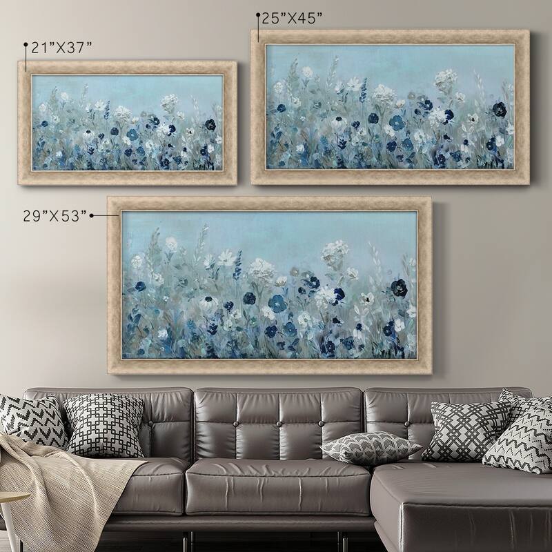 Teal Light Garden Premium Framed Canvas- Ready to Hang