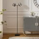 preview thumbnail 2 of 23, Estefani 6ft Power Cord, Foot Switch, 2 Lights Floor Lamp