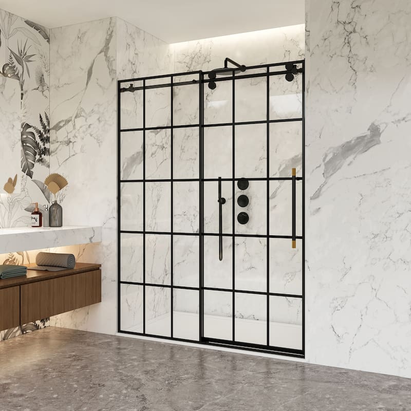Puente Single Sliding Framed Shower Door