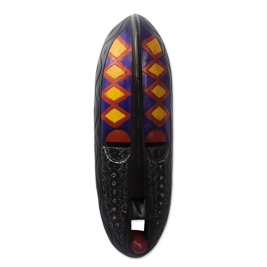 Novica Handmade Ebore Nesa African Wood Mask