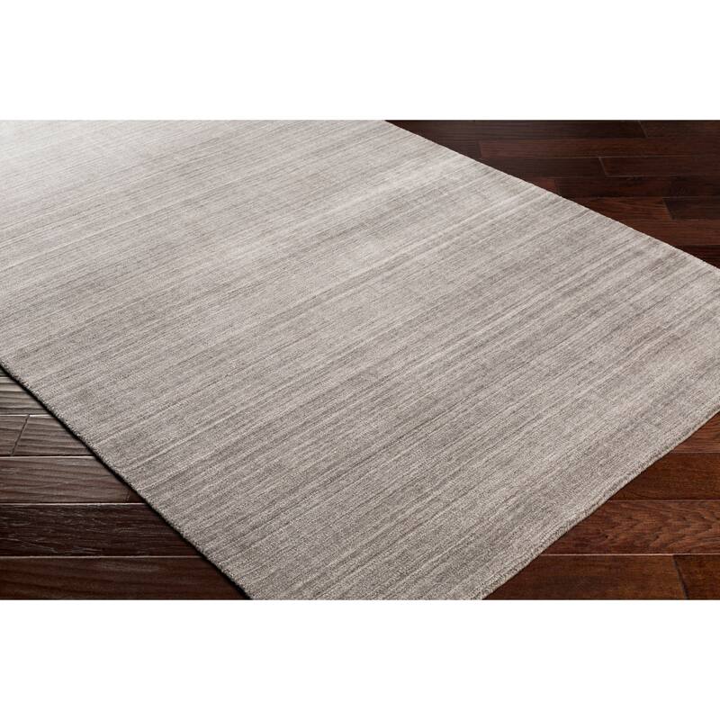 Viteri Handmade Solid Wool Blend Area Rug