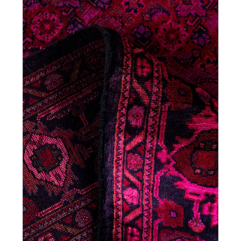 Overdyed One-of-a-Kind Hand-Knotted Area Rug - Purple - 4' 10" x 6' 4"
