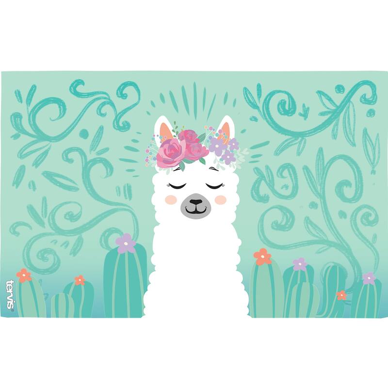 Tervis Llama Flora Made in USA Double Walled Insulated Travel Tumbler, Clear