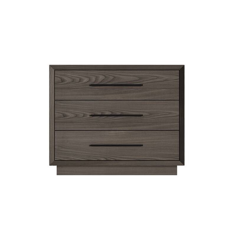 Vintage Nightstand 3-Drawer Bedside Table Cabinet Bedroom End Table