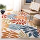 SAFAVIEH Cabana Laila Indoor/ Outdoor Waterproof Patio Floral Rug - 4' x 6' - Cream/Red