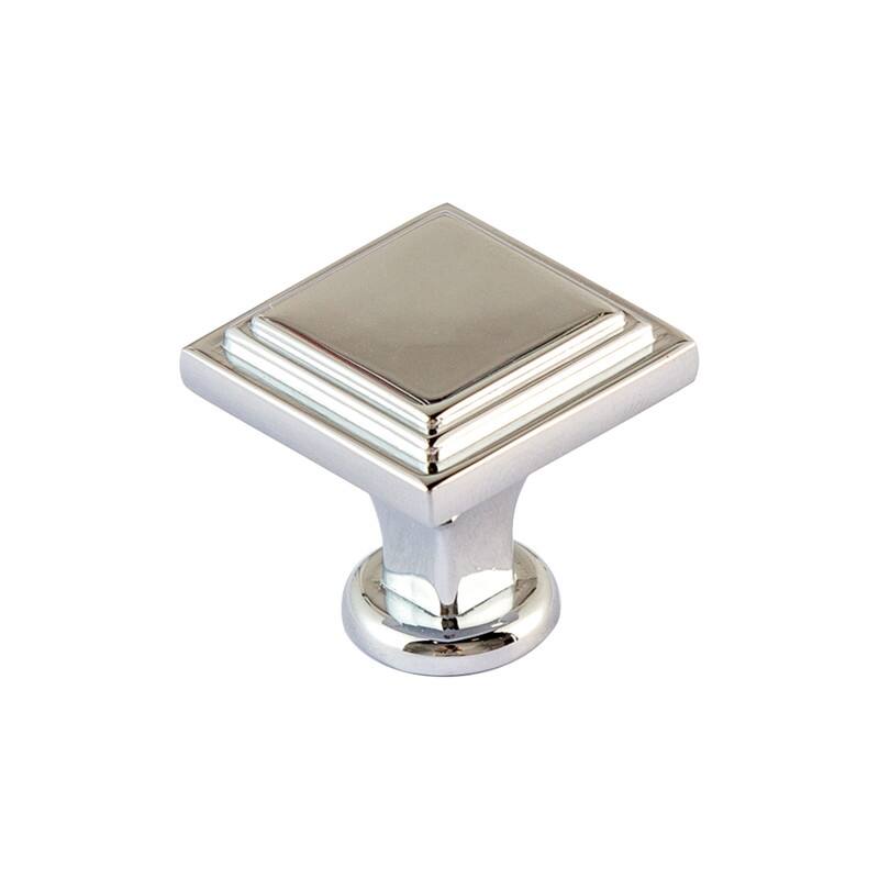 Utopia Alley Valetta Cabinet Ring Pull Knob -Polished Chrome Drawer Pull Knobs 0.94"