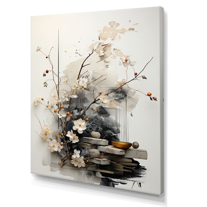 Designart "Asian Art Classics Sumi III" Asian Art Wall Art Living Room