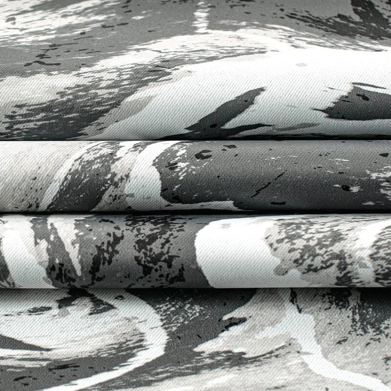 DriftAway Carrara Abstract Marble Ripple Texture Blackout Curtains - 52" Width X 84" Length - 52" Width X 84" Length