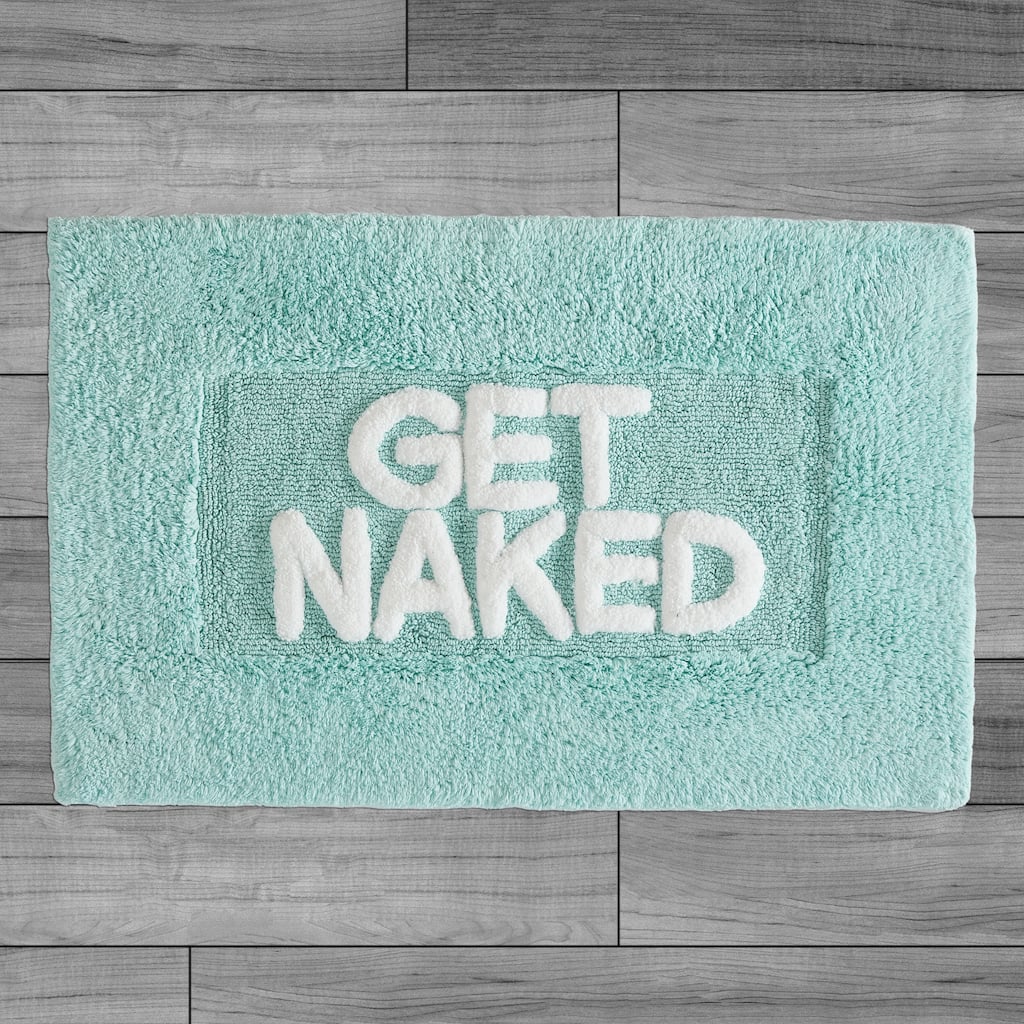 Jean Pierre Cotton "Get Naked" 21 x 34 in. Bath Rug
