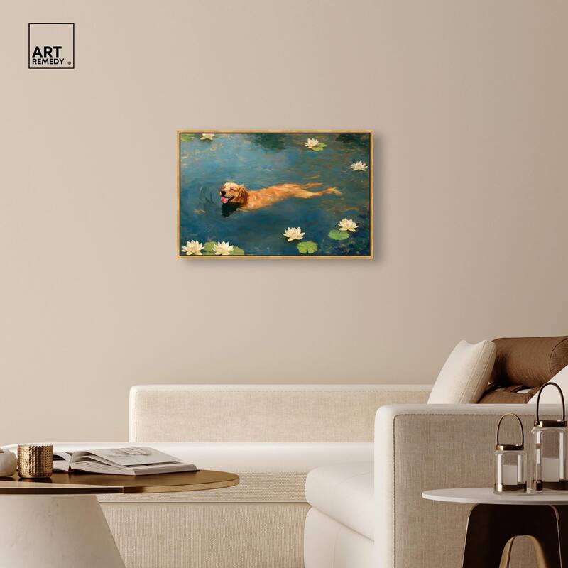 Pond Pup II Canvas by Art Remedy
