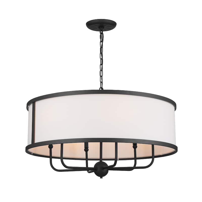 Kichler Lighting Heddle 30 inch 6-Light Chandelier Textured Black