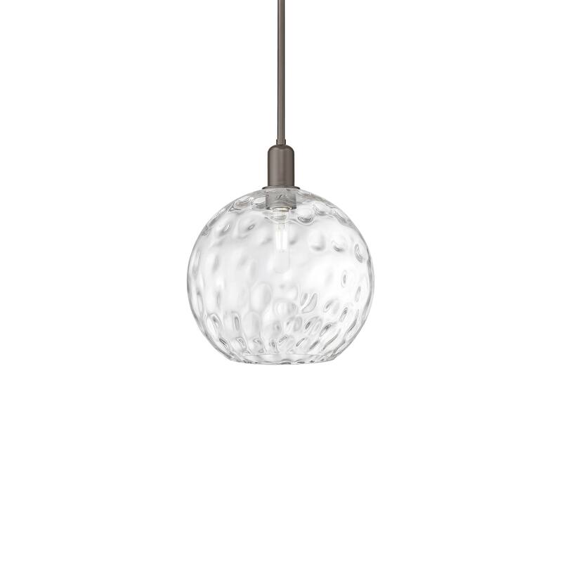 Innovations Lighting 716-1S-15-12 Athens Water Glass Pendant Athens - Oil Rubbed Bronze / Clear Water Glass