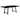 Newport Rectangular 72-inch Wood Trestle Dining Table Black
