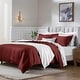 preview thumbnail 38 of 113, Superior Egyptian Cotton 650 Thread Count Solid Duvet Cover Set Twin - Burgundy