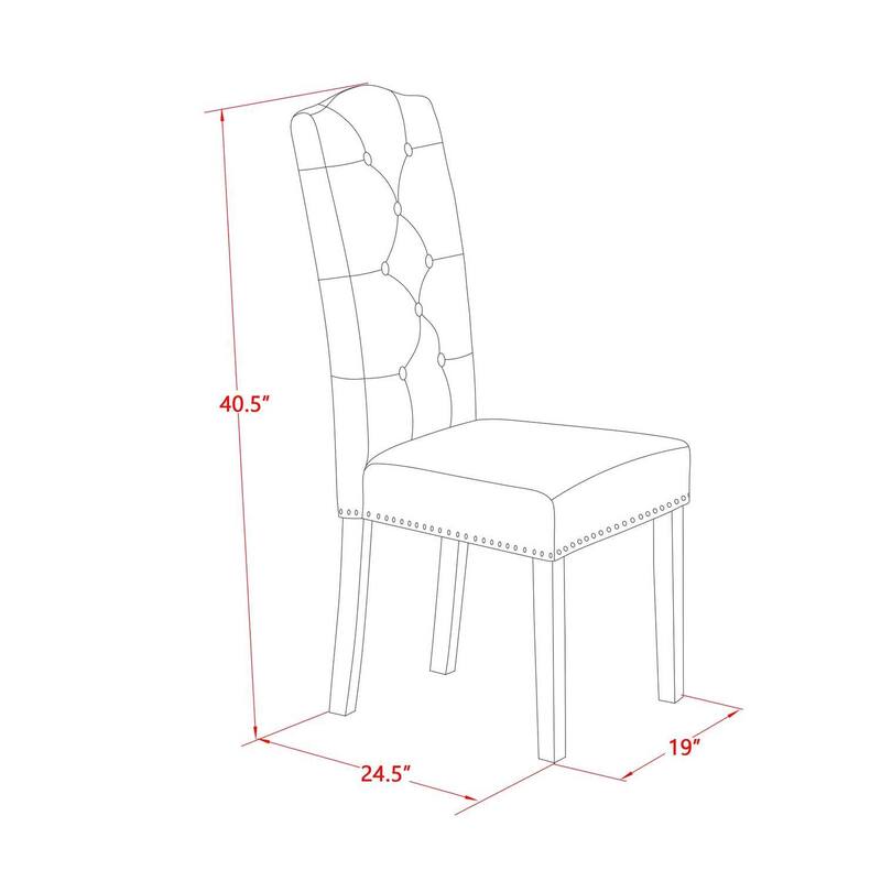 Modern 6-Piece Dinette Set - Linen Fabric Chairs & Bench with Wood Table - Dining Room Table Set