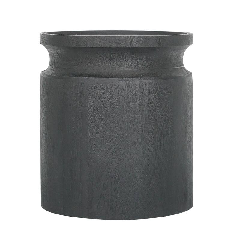 Wooden Cylinder Side Table