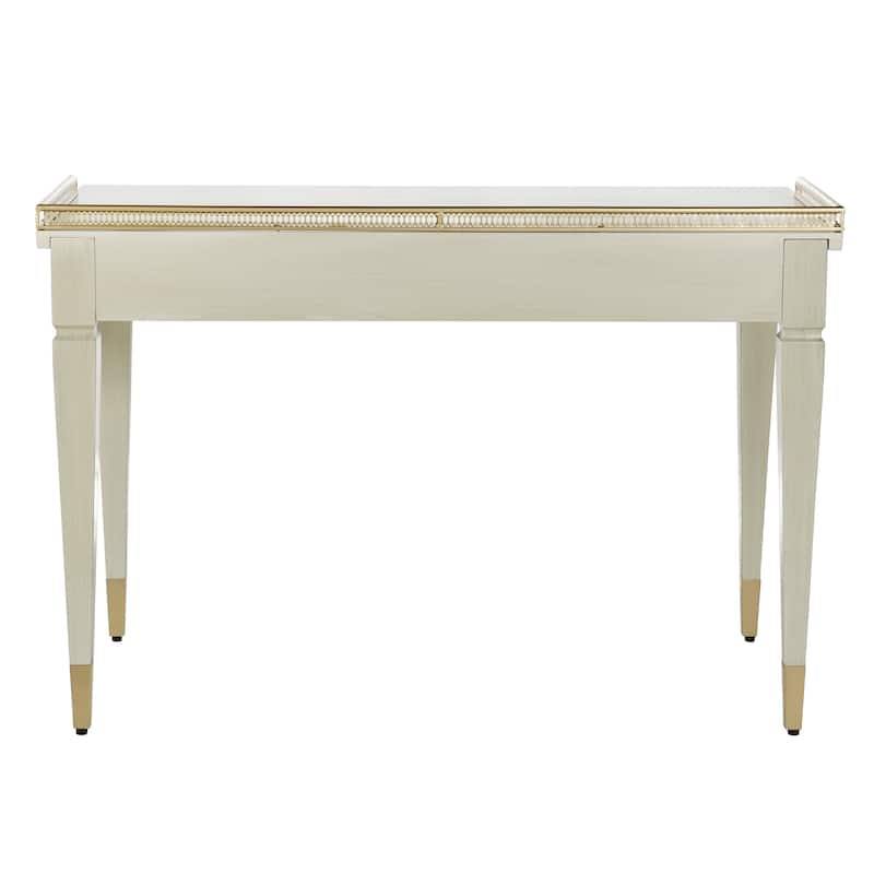 StyleCraft Delacourt 2-Drawer Writing Desk - Gloss Linen