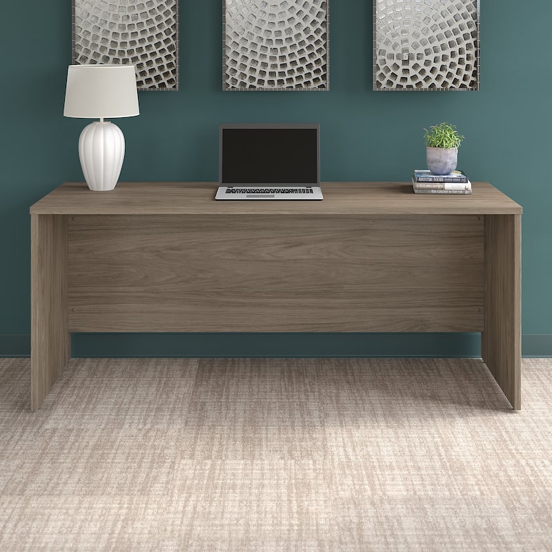 Office 500 72W x 24D Credenza Desk by Bush Business Furniture - Modern Hickory
