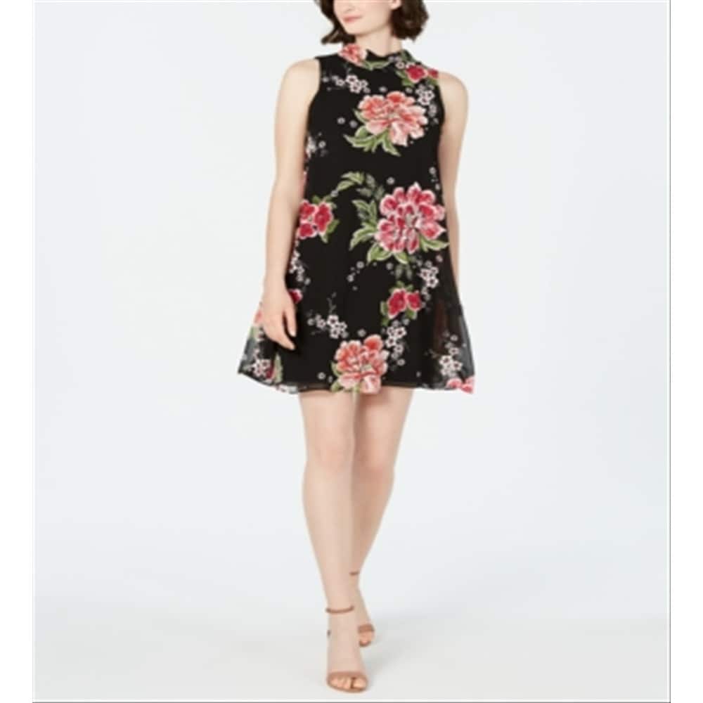 Robbie Bee Women's Embroidered Floral Overlay Dress Black Size 4 P - Bed Bath & Beyond - 40580009 Robbie Bee Women's Embroidered Floral Overlay Dress Black Size 4 P - Bed Bath & Beyond - 40580009