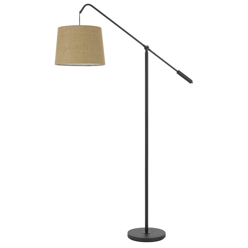 HomeRoots 68" Bronze Adjustable Traditional Shaped Floor Lamp With Bronze Drum Shade - 47