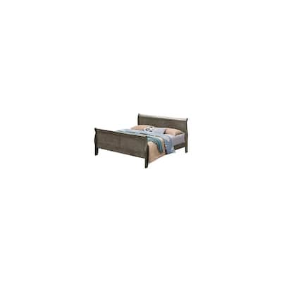 Gray Full Bed with Transitional Style, Neutral Finish and Durable Build for Modern Bedrooms with Organized Living