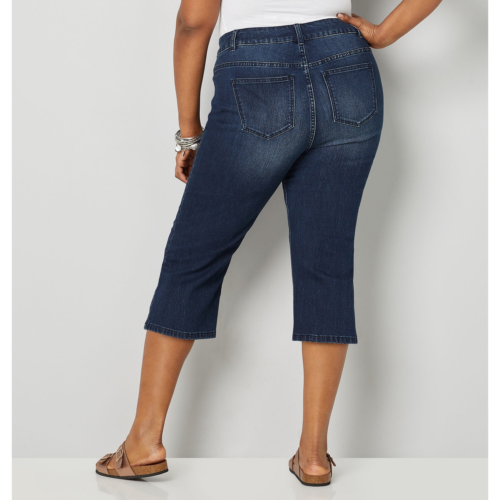 avenue denim capris