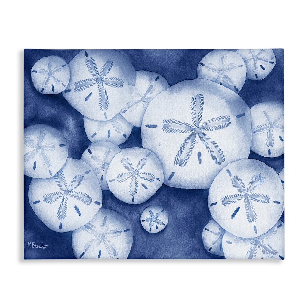 Stupell Watercolor Style Sand Dollars Canvas Wall Art Design By Paul Brent