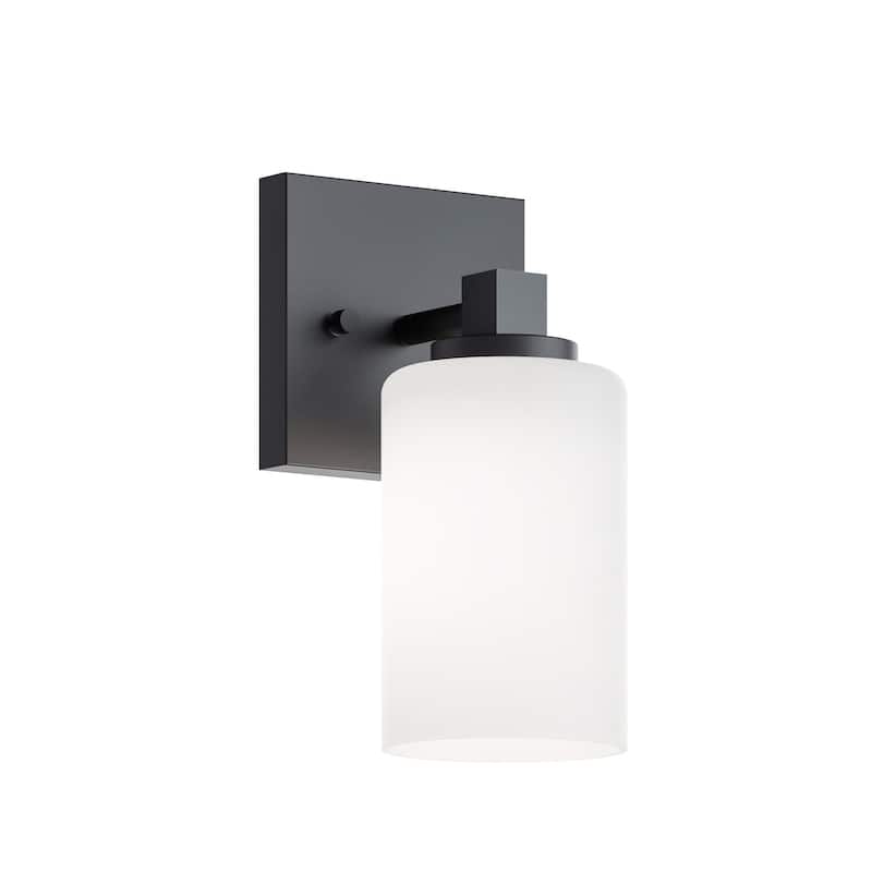 AFX Leo 1-Light Sconce - Clear Glass Shade