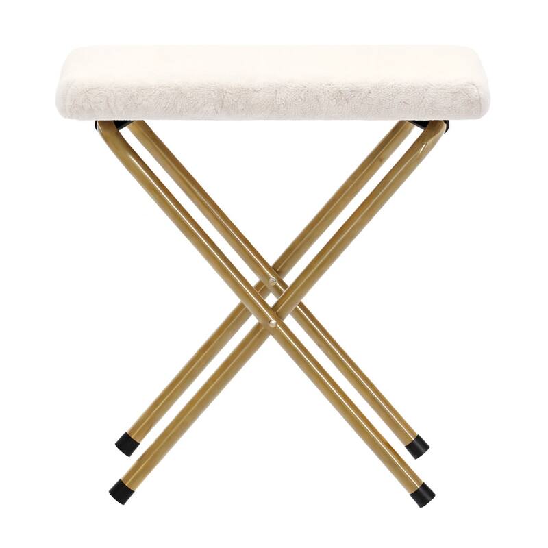 Upholstered XL Folding Saucer Chair with Ottoman - 31"D x 35.75"W x 33.5"H