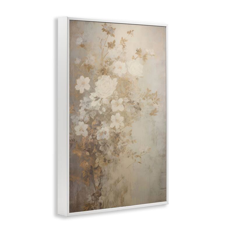 Stupell Muted Vintage Florals Framed Giclee Art Design By LSR Creative Studio