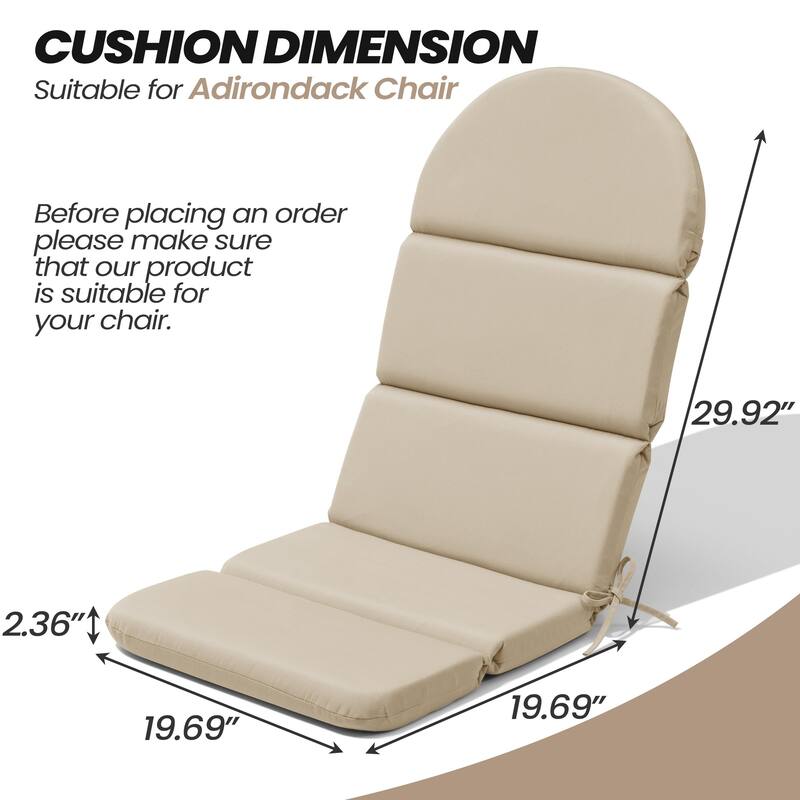 Outdoor Adirondack Chair Cushion Sunbrella / Fabric Patio Chair Pad