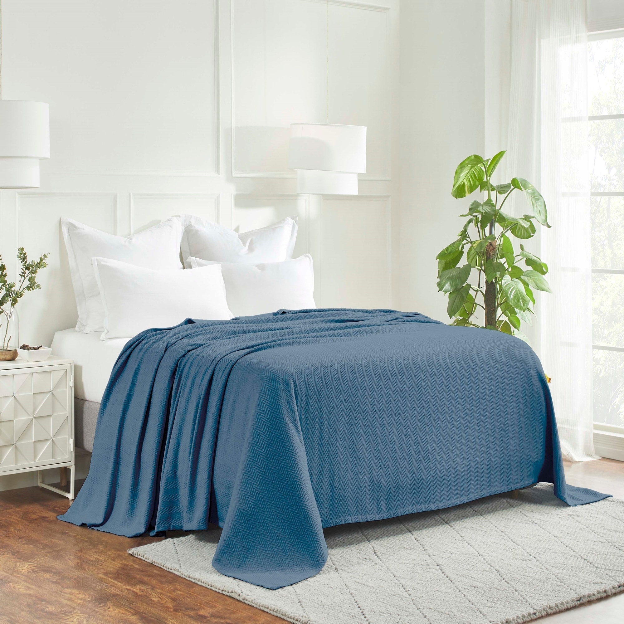 Superior Metro Zig Zag Chevron All Season Bedding Cotton Blanket