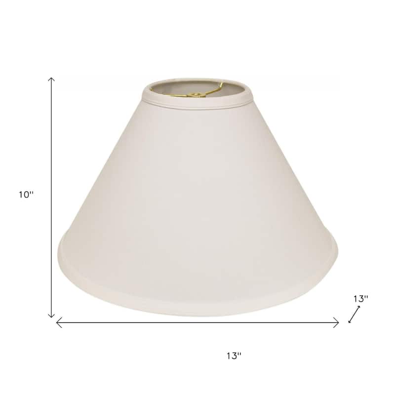 HomeRoots White No Slub Innsbruck Cone Lamp Shade - 13